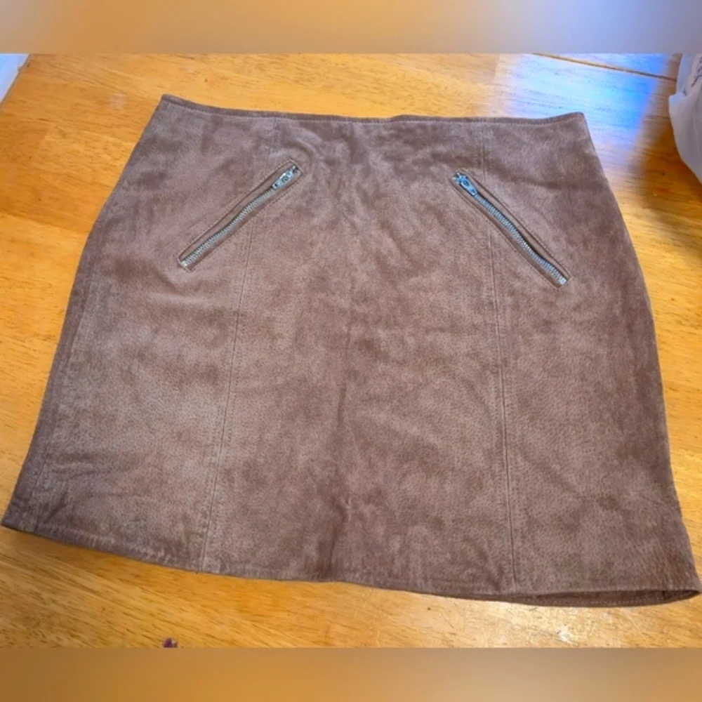 Blank NYC Brown‎ Mini Skirt for Casual Work